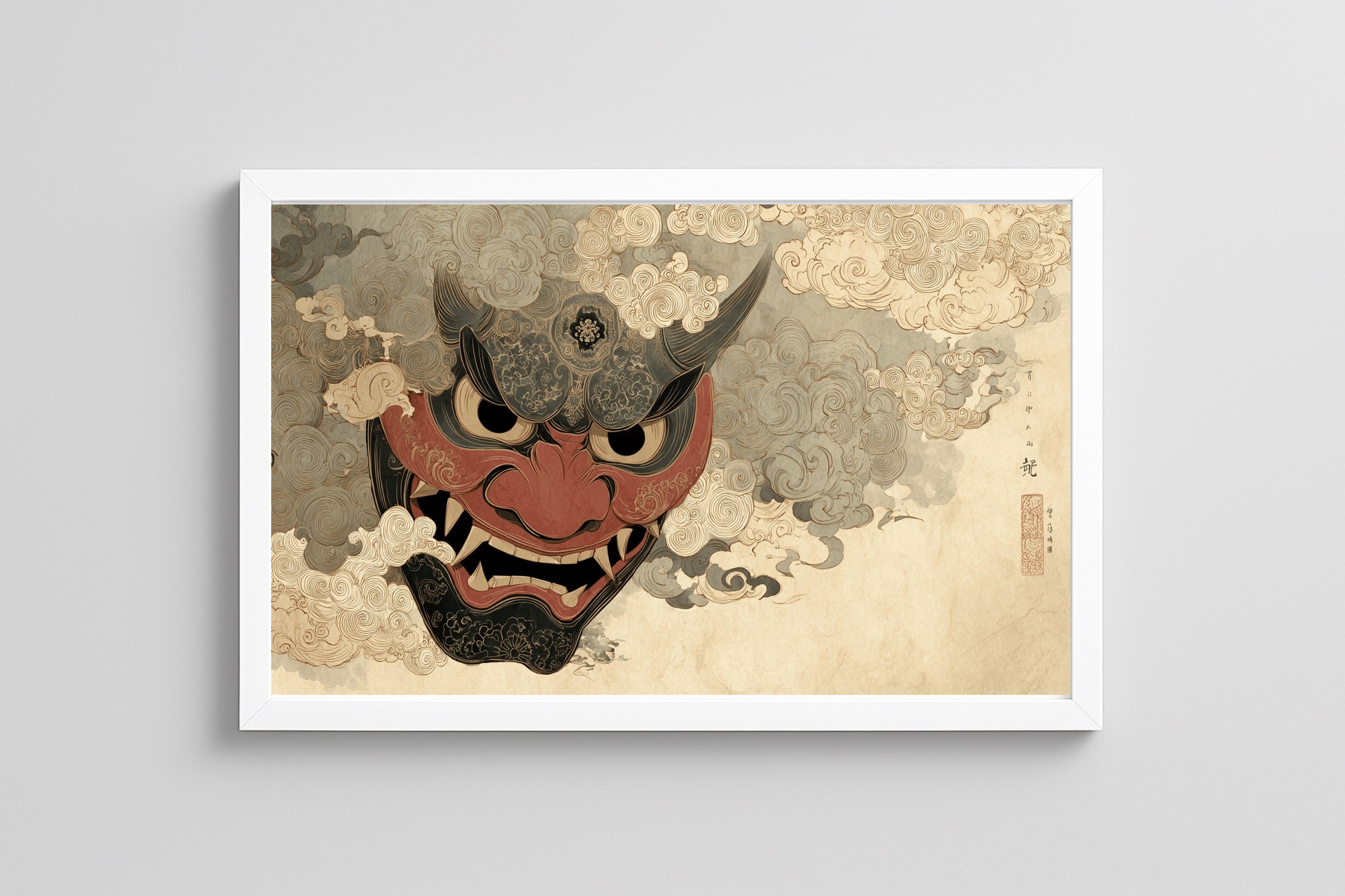 Духът на Ханя: Японска картина за стена